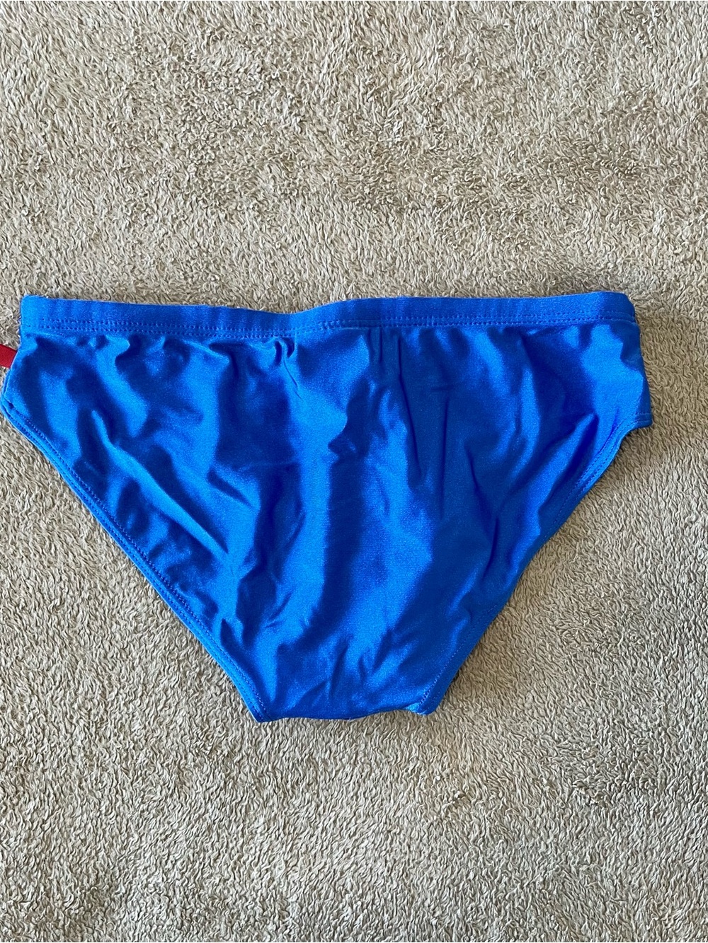 Classic Men's Swim Briefs in Bright Blue - Picture 3 of 5